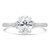 Oval Diamond Solitaire with Accents Engagement Ring in White Gold (MD240136) Oval Diamond Solitaire with Accents Engagement Ring in White Gold (MD240136)
