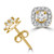 Round Diamond Halo Stud Earrings in Yellow Gold (MD210248) Round Diamond Halo Stud Earrings in Yellow Gold (MD210248)