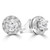 Round Diamond Halo Stud Earrings in White Gold (MD210258) Round Diamond Halo Stud Earrings in White Gold (MD210258)