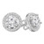 Round Lab Created Diamond  4-Prong Halo Stud Earrings in White Gold (MD230252) Round Lab Created Diamond  4-Prong Halo Stud Earrings in White Gold (MD230252)