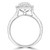 Radiant Diamond Radiant Halo Engagement Ring in White Gold with Accents (MD240132) Radiant Diamond Radiant Halo Engagement Ring in White Gold with Accents (MD240132)