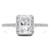 Cushion Diamond Claw Prongs Radiant Halo Engagement Ring in White Gold (MD220375) Cushion Diamond Claw Prongs Radiant Halo Engagement Ring in White Gold (MD220375)