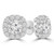 Round Diamond Cushion Halo Stud Earrings in White Gold (MD220354) Round Diamond Cushion Halo Stud Earrings in White Gold (MD220354)
