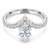 Marquise Diamond Tiara Solitaire with Accents Engagement Ring in White Gold (MD240155) Marquise Diamond Tiara Solitaire with Accents Engagement Ring in White Gold (MD240155)
