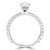 Pear Diamond Hidden Halo Solitaire with Accents Engagement Ring in White Gold (MD210014) Pear Diamond Hidden Halo Solitaire with Accents Engagement Ring in White Gold (MD210014)