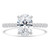 Oval Diamond Solitaire with Accents Engagement Ring in White Gold (MD210340) Oval Diamond Solitaire with Accents Engagement Ring in White Gold (MD210340)