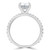 Oval Diamond Solitaire with Accents Engagement Ring in White Gold (MD210340) Oval Diamond Solitaire with Accents Engagement Ring in White Gold (MD210340)