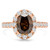 Oval Champagne Diamond Halo Engagement Ring in Rose Gold (MD170443) Oval Champagne Diamond Halo Engagement Ring in Rose Gold (MD170443)
