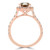 Oval Champagne Diamond Halo Engagement Ring in Rose Gold (MD170443) Oval Champagne Diamond Halo Engagement Ring in Rose Gold (MD170443)