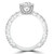 Round Diamond Shared Prong Solitaire with Accents Engagement Ring in White Gold (MD220322) Round Diamond Shared Prong Solitaire with Accents Engagement Ring in White Gold (MD220322)