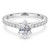 Pear Diamond Solitaire with Accents Engagement Ring in White Gold (MD230042) Pear Diamond Solitaire with Accents Engagement Ring in White Gold (MD230042)