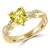 Heart Vivid Yellow Diamond Twisted Solitaire with Accents Engagement Ring in Yellow Gold (MD230013) Heart Vivid Yellow Diamond Twisted Solitaire with Accents Engagement Ring in Yellow Gold (MD230013)