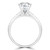 Cushion Diamond Solitaire with Accents Engagement Ring in White Gold (MD230044) Cushion Diamond Solitaire with Accents Engagement Ring in White Gold (MD230044)