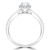 Radiant Diamond Radiant Halo Engagement Ring in White Gold (MD230238)
