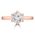 Round Diamond 6-Prong Solitaire Engagement Ring in Rose Gold (MD200520)