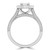 Oval Diamond Vintage Two-row Oval Halo Engagement Ring in White Gold with Accents (MD210357) Oval Diamond Vintage Two-row Oval Halo Engagement Ring in White Gold with Accents (MD210357)