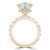 Round Lab Created Diamond  Hidden Halo Solitaire with Accents Engagement Ring in Yellow Gold (MD250180) Round Lab Created Diamond  Hidden Halo Solitaire with Accents Engagement Ring in Yellow Gold (MD250180)