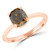 Cushion Champagne Diamond 4-Prong Solitaire Engagement Ring in Rose Gold (MD200033) Cushion Champagne Diamond 4-Prong Solitaire Engagement Ring in Rose Gold (MD200033)