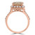 Cushion Pink Morganite & Round Diamond Cushion Halo Cocktail Engagement Ring in Rose Gold (MD190569) Cushion Pink Morganite & Round Diamond Cushion Halo Cocktail Engagement Ring in Rose Gold (MD190569)