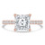 Princess Diamond Solitaire with Accents Engagement Ring in Rose Gold (MD250235) Princess Diamond Solitaire with Accents Engagement Ring in Rose Gold (MD250235)