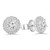 Round Diamond Halo Stud Earrings in White Gold (MD250361) Round Diamond Halo Stud Earrings in White Gold (MD250361)