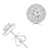 Round Diamond Halo Stud Earrings in White Gold (MD250361) Round Diamond Halo Stud Earrings in White Gold (MD250361)