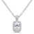 Oval Diamond Cushion Halo Solitaire with Accents Pendant Necklace in White Gold (MD250345) Oval Diamond Cushion Halo Solitaire with Accents Pendant Necklace in White Gold (MD250345)