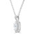 Oval Diamond Cushion Halo Solitaire with Accents Pendant Necklace in White Gold (MD250345) Oval Diamond Cushion Halo Solitaire with Accents Pendant Necklace in White Gold (MD250345)