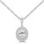 Oval Diamond Double Halo Solitaire with Accents Pendant Necklace in White Gold (MD250344) Oval Diamond Double Halo Solitaire with Accents Pendant Necklace in White Gold (MD250344)