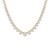 Round Diamond Graduated Tennis Necklace in Yellow Gold (MD230222)