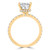 Princess Diamond High Set Hidden Halo Solitaire with Accents Engagement Ring in Yellow Gold (MD220093) Princess Diamond High Set Hidden Halo Solitaire with Accents Engagement Ring in Yellow Gold (MD220093)