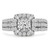 Princess Diamond Split-Shank Halo Engagement Ring in White Gold with Accents (MD210354) Princess Diamond Split-Shank Halo Engagement Ring in White Gold with Accents (MD210354)