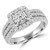 Princess Diamond Split-Shank Halo Engagement Ring in White Gold with Accents (MD210354) Princess Diamond Split-Shank Halo Engagement Ring in White Gold with Accents (MD210354)