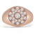 Round Diamond Pinky Finger Cocktail Ring in Rose Gold (MD220343)