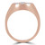 Round Diamond Pinky Finger Cocktail Ring in Rose Gold (MD220343)