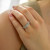 Round Diamond Five-stone Halo Cocktail Ring in White Gold (MD250267)