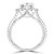 Oval Diamond Two-Row Oval Halo Engagement Ring in White Gold with Accents (MD220340) Oval Diamond Two-Row Oval Halo Engagement Ring in White Gold with Accents (MD220340)