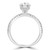 Pear Diamond Knife-edge Hidden Halo  Solitaire with Accents Engagement Ring in White Gold (MD220294) Pear Diamond Knife-edge Hidden Halo  Solitaire with Accents Engagement Ring in White Gold (MD220294)
