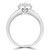 Pear Diamond Two-Row Split-Shank Pear Halo Engagement Ring in White Gold with Accents (MD220339) Pear Diamond Two-Row Split-Shank Pear Halo Engagement Ring in White Gold with Accents (MD220339)