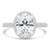 Oval Diamond Vintage Cathedral Oval Halo Engagement Ring in White Gold (MD220288) Oval Diamond Vintage Cathedral Oval Halo Engagement Ring in White Gold (MD220288)