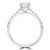 Princess Diamond Shared Prong Cathedral Solitaire with Accents Engagement Ring in White Gold (MD220175) Princess Diamond Shared Prong Cathedral Solitaire with Accents Engagement Ring in White Gold (MD220175)