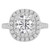 Cushion Diamond Cathedral Double Cushion Halo Engagement Ring in White Gold with Accents (MD230098) Cushion Diamond Cathedral Double Cushion Halo Engagement Ring in White Gold with Accents (MD230098)