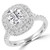 Cushion Diamond Cathedral Double Cushion Halo Engagement Ring in White Gold with Accents (MD230098) Cushion Diamond Cathedral Double Cushion Halo Engagement Ring in White Gold with Accents (MD230098)