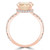 Oval Pink Morganite & Round Diamond Hidden Halo Cocktail Engagement Ring in Rose Gold (MD190407) Oval Pink Morganite & Round Diamond Hidden Halo Cocktail Engagement Ring in Rose Gold (MD190407)