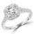 Cushion Diamond Cathedral Cushion Halo Engagement Ring in White Gold with Accents (MD250033) Cushion Diamond Cathedral Cushion Halo Engagement Ring in White Gold with Accents (MD250033)