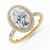 Oval Diamond Rollover Halo Halo Engagement Ring in Yellow Gold with Hidden Bridge & Basket Accents (MVSLG1612-Y) Oval Diamond Rollover Halo Halo Engagement Ring in Yellow Gold with Hidden Bridge & Basket Accents (MVSLG1612-Y)