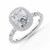 Cushion Diamond Rollover Halo Engagement Ring in White Gold with Hidden Bridge & Basket Accents (MVSLG1611-W) Cushion Diamond Rollover Halo Engagement Ring in White Gold with Hidden Bridge & Basket Accents (MVSLG1611-W)