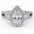 Pear Diamond Cathedral Split-shank Pear Halo Engagement Ring in White Gold with Hidden Halo and Bridge Accents (MVSLG1609-W) Pear Diamond Cathedral Split-shank Pear Halo Engagement Ring in White Gold with Hidden Halo and Bridge Accents (MVSLG1609-W)