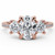 Oval Diamond Three-Stone Engagement Ring in Rose Gold with Accents (MVSLG1605-R) Oval Diamond Three-Stone Engagement Ring in Rose Gold with Accents (MVSLG1605-R)