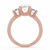 Oval Diamond Three-Stone Engagement Ring in Rose Gold with Accents (MVSLG1605-R) Oval Diamond Three-Stone Engagement Ring in Rose Gold with Accents (MVSLG1605-R)